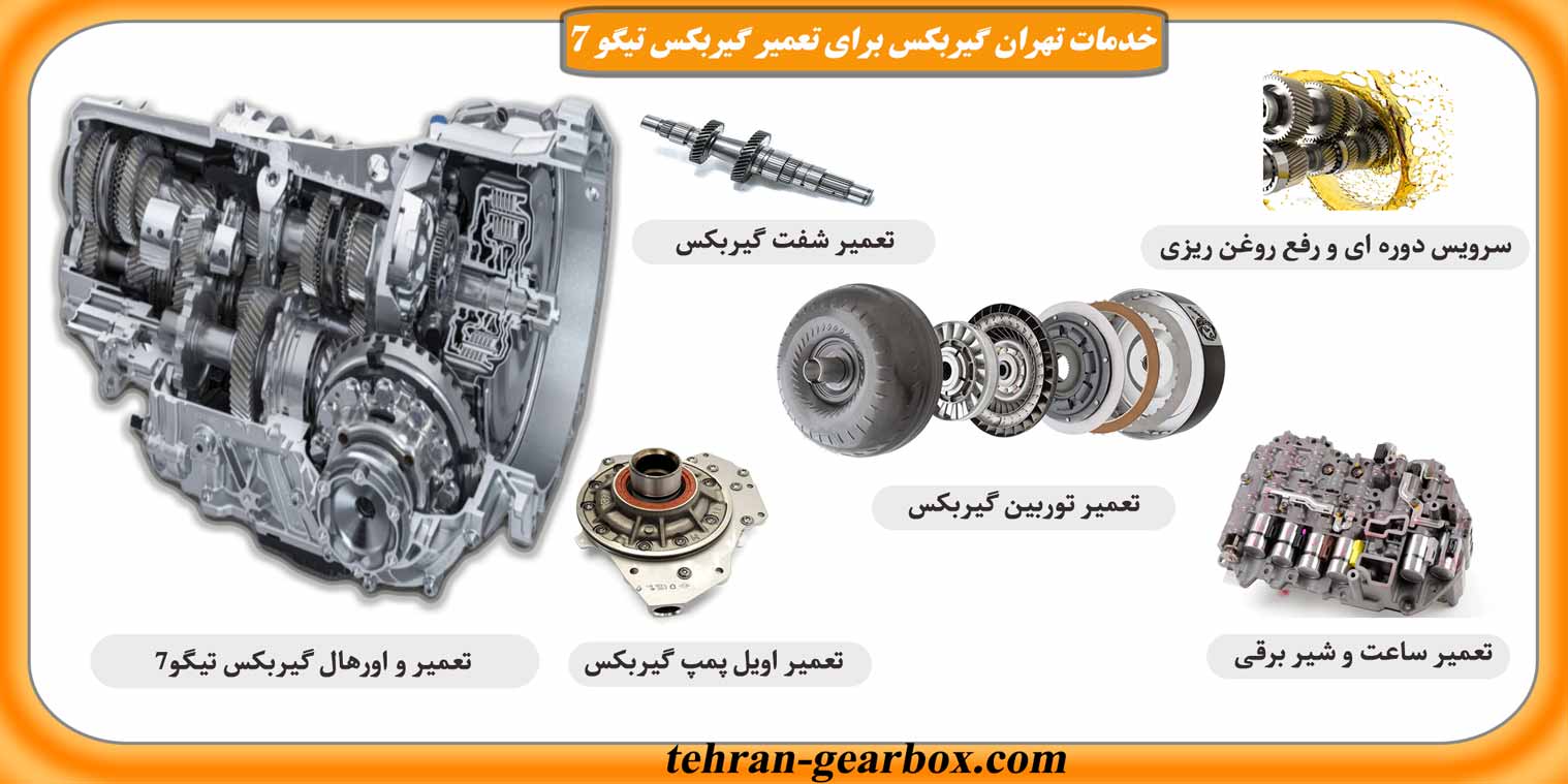 خدمات تهران گیربکس برای تعمیر گیربکس تیگو 7