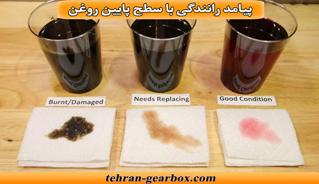 پیامدهای رانندگی با سطح پایین روغن گیربکس
